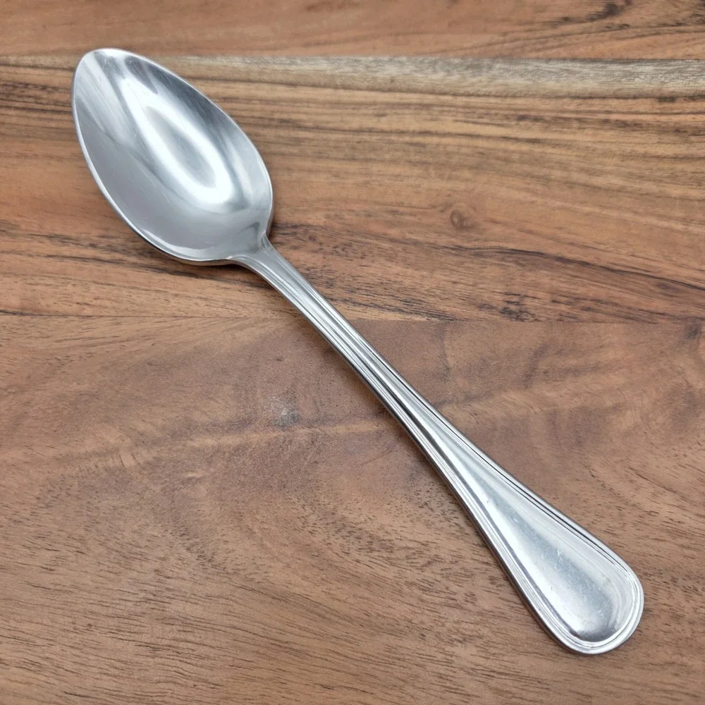Set Of 6 Wallace Rockport Soup Spoons 18/10 Stainless Steel